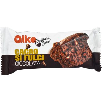 ALKA MINI PRAJITURA CASEI CACAO SI FULGI CIOCOLATA 60G