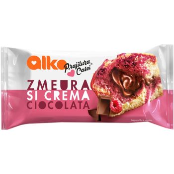 ALKA MINI PRAJITURA CASEI ZMEURA SI CIOCO 55G