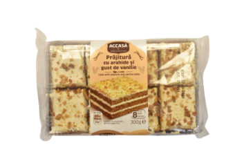 ACCASA PRAJITURA CU ARAHIDE SI GUST VANILIE 220G