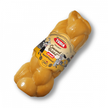 TUDIA CASCAVAL BRADUT AFUMAT VID APPROX.400G  KG