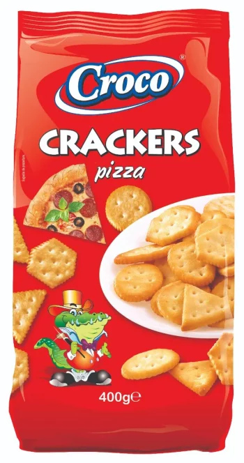 CROCO CRACKERS PIZZA 400G