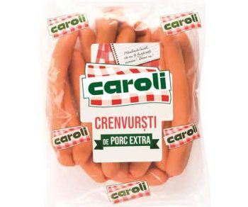 CAROLI CREMWURSTI CU PORC VRAC KG