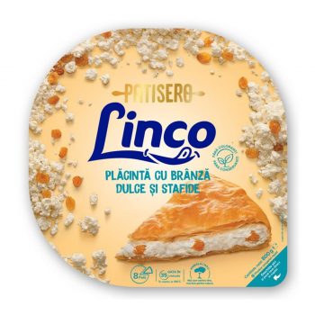 LINCO PLACINTA CU BRANZA DULCE SI STAFIDE 800G