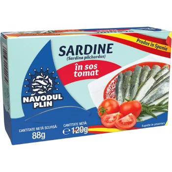 NAVODUL PLIN SARDINE IN SOS TOMAT 120G