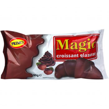 PRIMO MAGIC CROISSANT GLAZURAT CU CACAO 90G