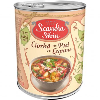 SCANDIA CIORBA DE PUI CU LEGUME 400G