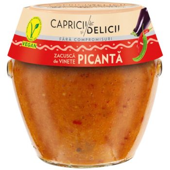 CAPRICII SI DELICII ZACUSCA DE VINETE PICANTA 500G